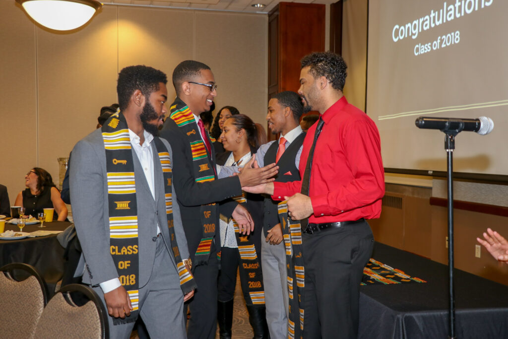 CASE 2018 Graduates were given are being presented with their stoles. A tradition that occurs every Salute to Excellence banquet. 